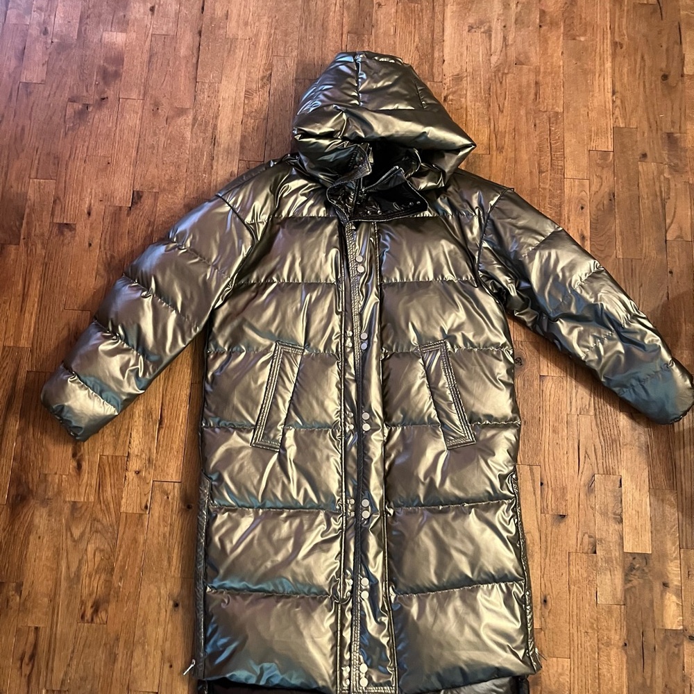 Metallic Puffer Coat NAP